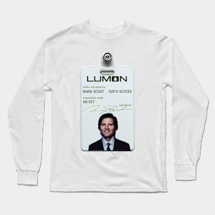 Severance series lumon industries MARK SCOUT Badge fan works graphic design by ironpalette Long Sleeve T-Shirt